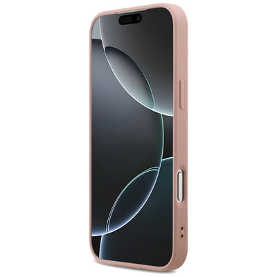 Guess Fixed Glitter Big 4G Case for iPhone 17 Pro Max - Pink