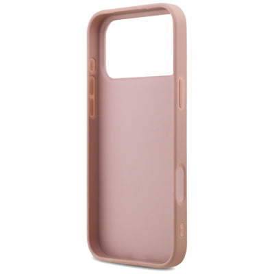 Guess Fixed Glitter Big 4G Case for iPhone 17 Pro Max - Pink