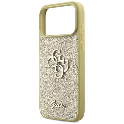 Guess Fixed Glitter Big 4G case for iPhone 17 Pro Max - gold