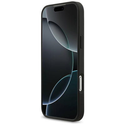 Guess Grained Big 4G & Classic Logo case for iPhone 17 Pro Max - black