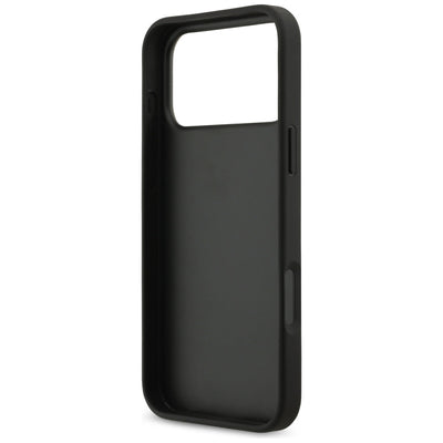Guess Grained Big 4G & Classic Logo case for iPhone 17 Pro Max - black