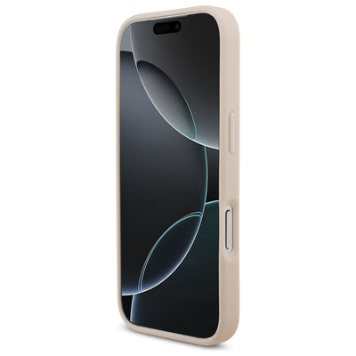 Guess Grained Big 4G & Classic Logo iPhone 17 Pro Case - Pink
