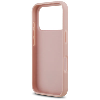 Guess Rhinestone Triangle Logo iPhone 17 Pro Case - Pink