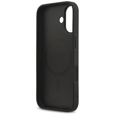 Guess Saffiano Classic Logo MagSafe case for iPhone 17 - black