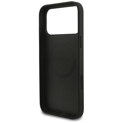 Guess Saffiano Classic Logo MagSafe Case for iPhone 17 Pro Max - Black
