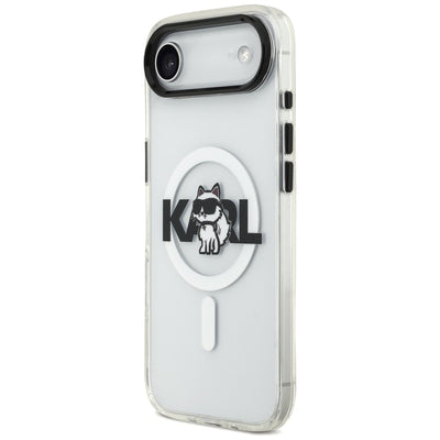 Karl Lagerfeld IML Choupette Sketch Logo MagSafe iPhone Air Case - Clear
