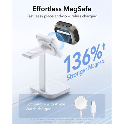 ESR Orbit HaloLock MagSafe Case for AirPods Pro 3 - Gray & Black