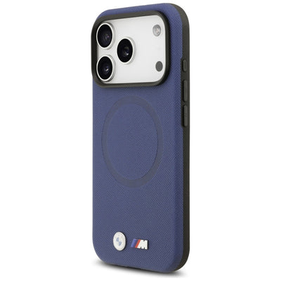 BMW M FW Metal Logo MagSafe Case for iPhone 17 Pro - Navy Blue