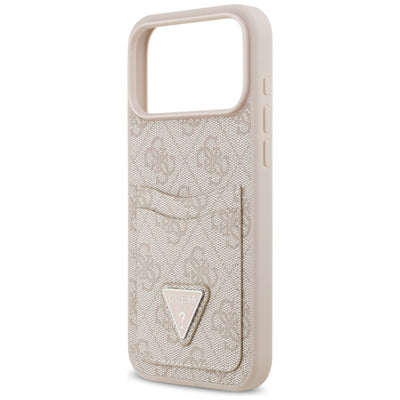 Guess 4G Nauble Card Triangle Case for iPhone 17 Pro Max - Pink