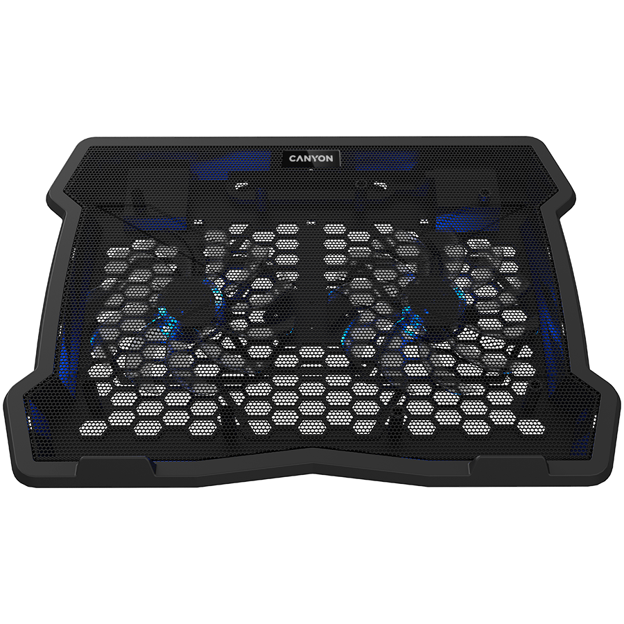 CANYON NS03, Cooling stand dual-fan with 2x2.0 USB hub, support up to 10”-15.6” laptop, ABS plastic and iron, Fans dimension: