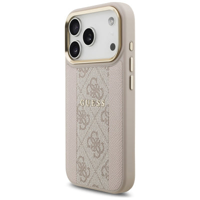 Guess 4G Stripe MagSafe Case for iPhone 17 Pro - Pink