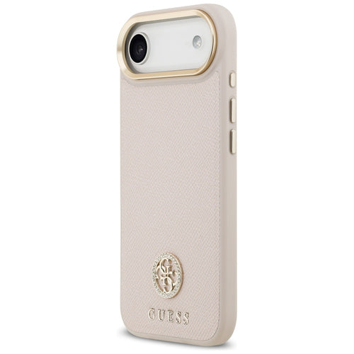 Guess Grained Strass Logo MagSafe iPhone Air Case - Pink