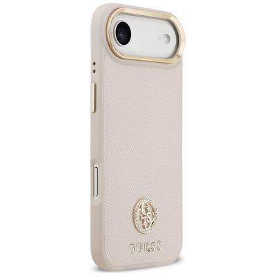 Guess Grained Strass Logo MagSafe iPhone Air Case - Pink