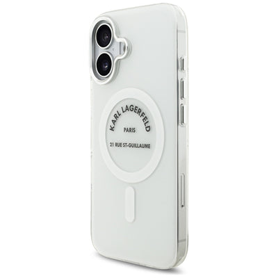 Karl Lagerfeld IML Karl RSG Logo MagSafe Case for iPhone 17 - Transparent