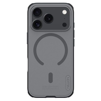 Super Frosted Shield Pro Magnetic Case IP17 Pro Transparent black — Nillkin