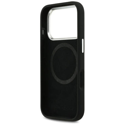 Mercedes Silicone Vintage Logo MagSafe Case for iPhone 17 Pro - Black