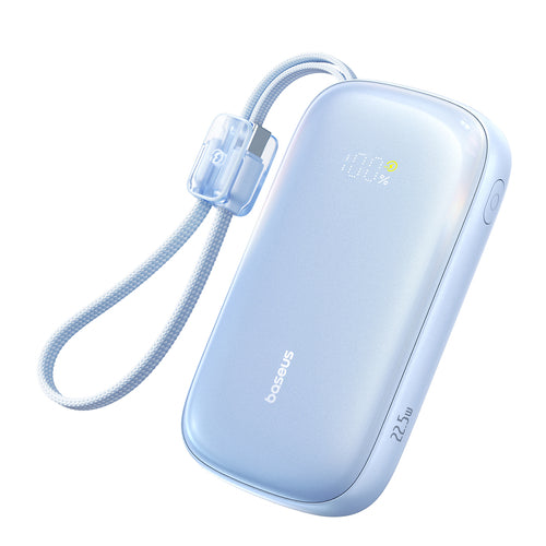 Baseus EnerFill FC21 Qpow 3 Ultra 20000mAh 22.5W Powerbank with Display and Cable Included - Blue