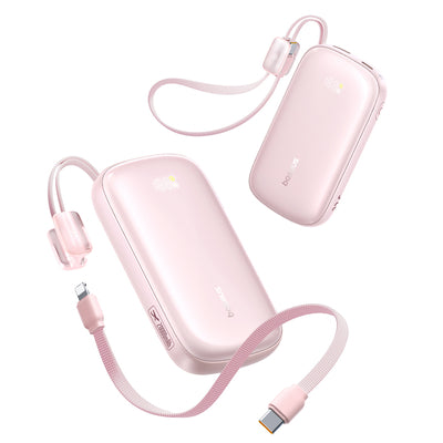 Baseus EnerFill FC21 Qpow 3 Ultra 20000mAh 22.5W Powerbank with Display and Cable Included - Pink