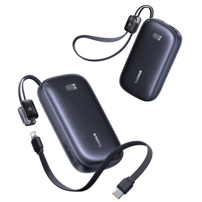 Baseus EnerFill FC21 Qpow 3 Ultra 20000mAh 45W Power Bank with Digital Display and Included Cable - Black