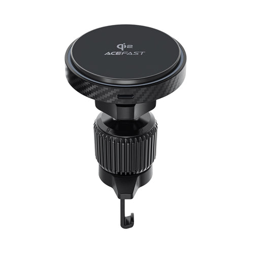 Acefast D33 Car Holder with Qi2 15W Magnetic Charger for Air Vent - Black