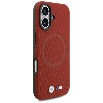 BMW M FW Metal Logo MagSafe Case for iPhone 17 - Red