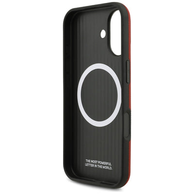 BMW M FW Metal Logo MagSafe Case for iPhone 17 - Red