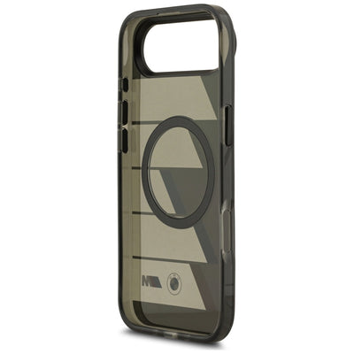 BMW M IML Metal Buttons Tricolor Lines MagSafe Case for iPhone Air - Gray