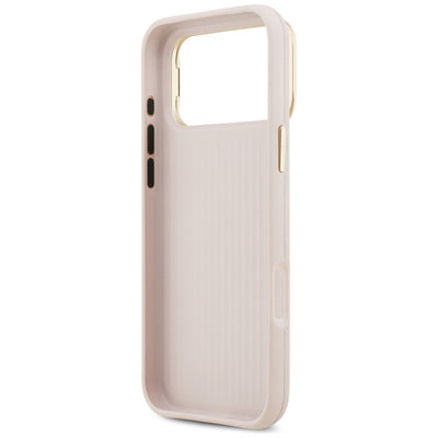 Guess Grained Big 4G & Stand Camera Case for iPhone 17 Pro Max - Pink
