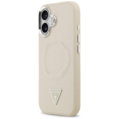 Guess Triangle Logo MagSafe Case for iPhone 17 - Beige