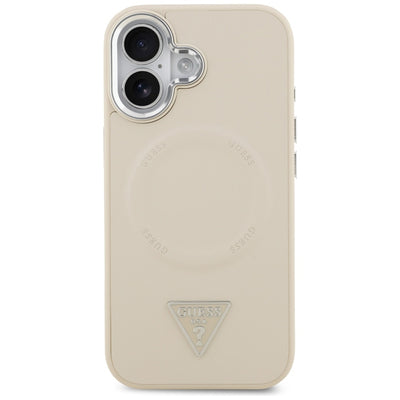 Guess Triangle Logo MagSafe Case for iPhone 17 - Beige