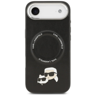 Karl Lagerfeld Karl & Choupette Pins MagSafe Case for iPhone Air - Black