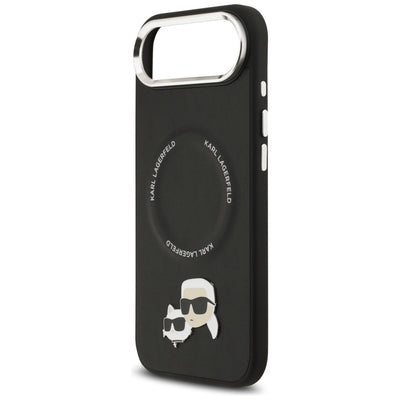 Karl Lagerfeld Karl & Choupette Pins MagSafe Case for iPhone Air - Black