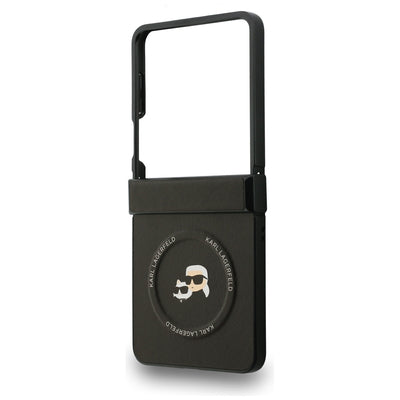 Karl Lagerfeld Karl&Choupette Pins MagSafe Case for Samsung Galaxy Z Flip 7 - Black
