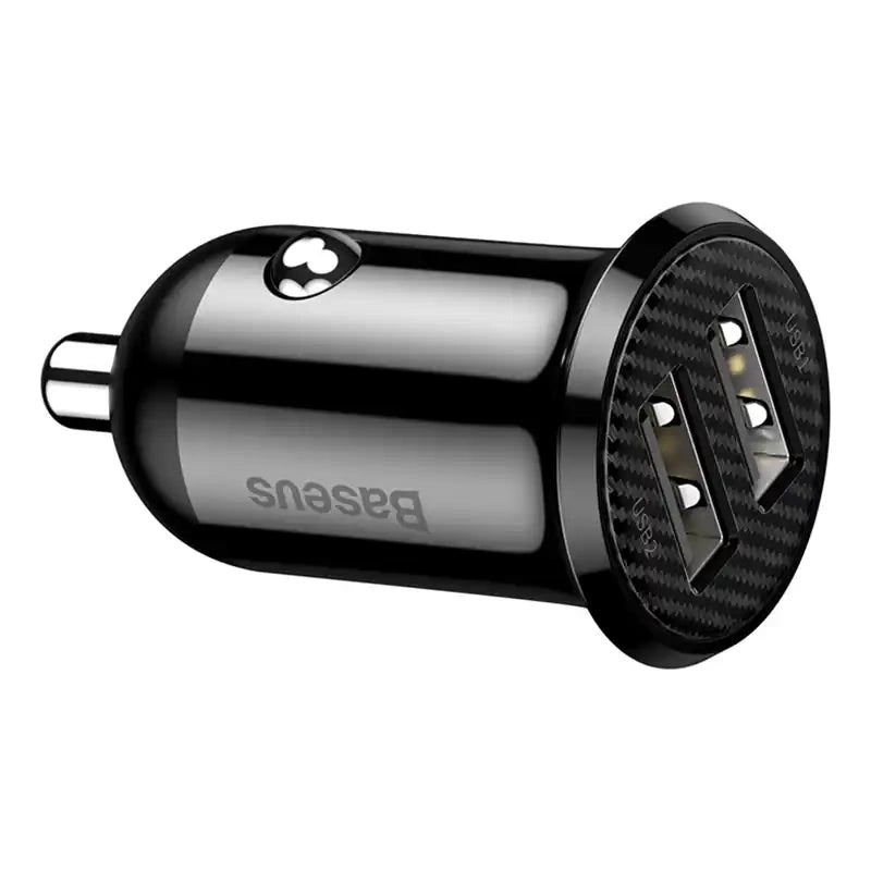 Ładowarka samochodowa Baseus Grain Pro 2x USB 4.8A (czarna) - Product Image 6