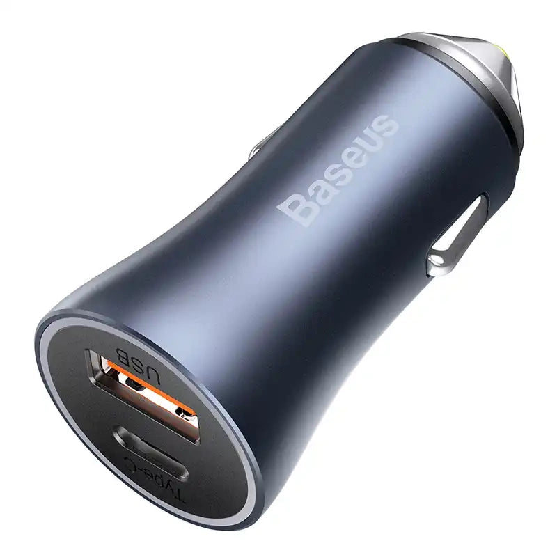 Baseus Golden Contactor Pro car charger, 2x USB, 40W (gray) - Product Image 4