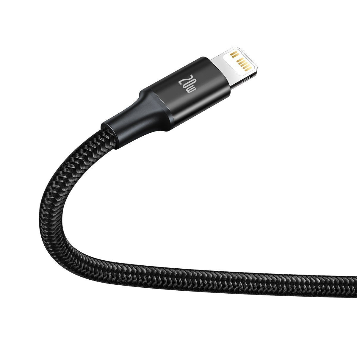 Baseus Rapid Series 3-in-1 cable USB-C For M+L+T 20W 1.5m Black - Product Image 4