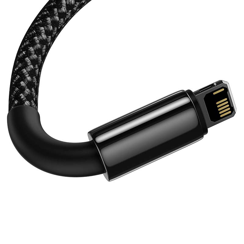 Baseus Tungsten Gold Cable USB to iP 2.4A 1m (black) - Product Image 3