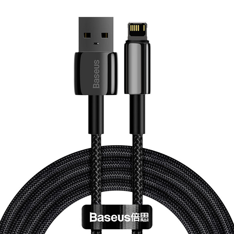 Baseus Tungsten Gold Cable USB to iP 2.4A 2m (black) - Product Image 1