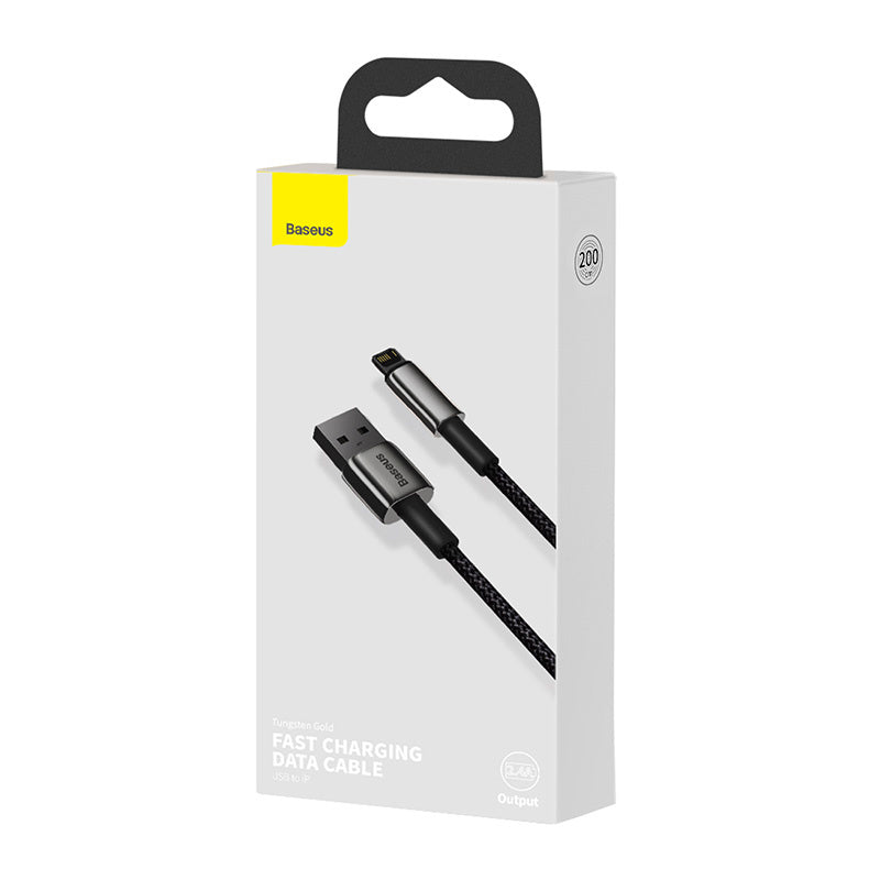 Baseus Tungsten Gold Cable USB to iP 2.4A 2m (black) - Product Image 8