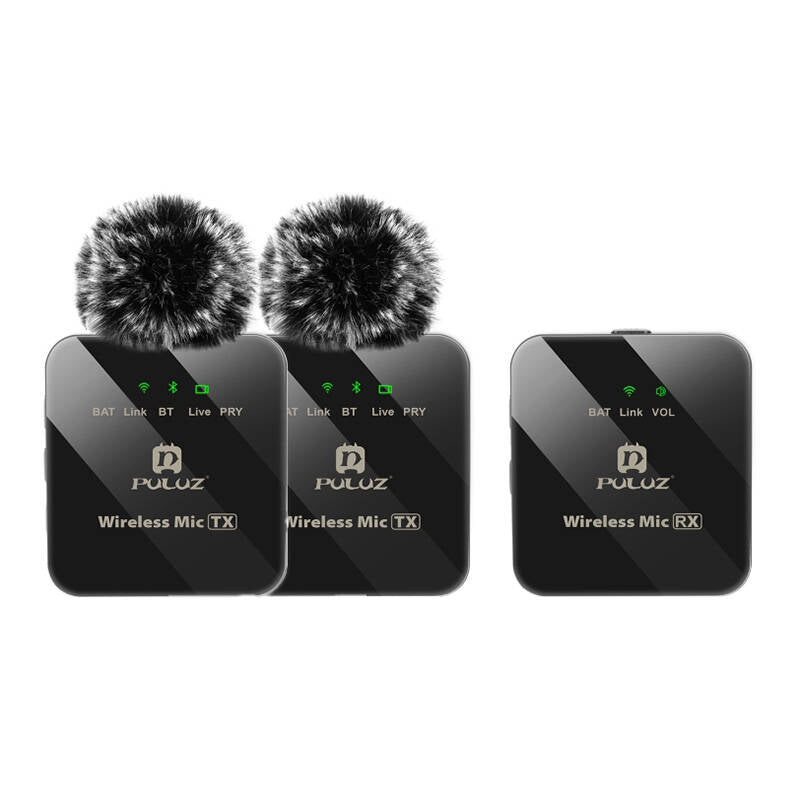 Wireless Lavalier Microphone PULUZ 2 TX + 1 RX - Image 2