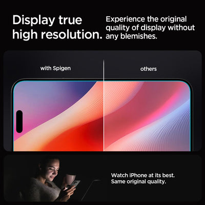 Spigen Glas.tR EZ Fit Tempered Glass for iPhone 16 Pro Max / 17 Pro Max - 2 pcs.