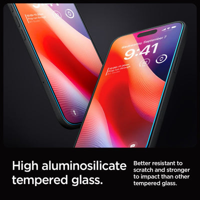 Spigen Glas.tR EZ Fit Tempered Glass for iPhone 16 Pro Max / 17 Pro Max - 2 pcs.