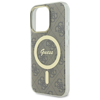 Guess IML 4G MagSafe case for iPhone 16 Pro - brown