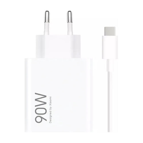 Xiaomi HyperCharge Combo 90W 6.1A USB-A Wall Charger with USB-C Cable - White
