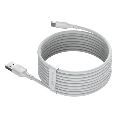 Baseus 2x USB-A - USB Type C cable fast charging Quick Charge 40 W 5 A 1.5 m - white (TZCATZJ-02)