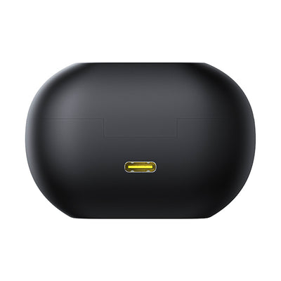 Baseus Bass 15 Clip OWS Wireless Headphones with Baseus Simple USB-C 3A 30cm Cable - Black