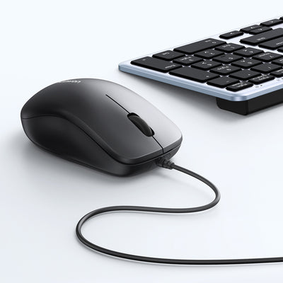 Ugreen wired optical mouse - black