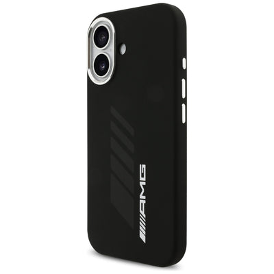 AMG Silicone Oversize Rhombs MagSafe Case for iPhone 17 - Black — Mercedes