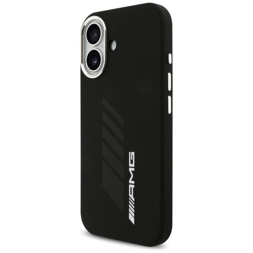 AMG Silicone Oversize Rhombs MagSafe Case for iPhone 17 - Black — Mercedes