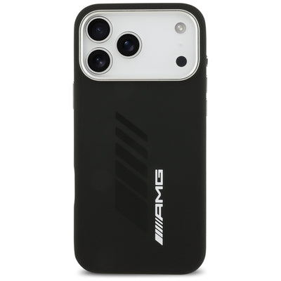 AMG Silicone Oversize Rhombs MagSafe Case for iPhone 17 Pro Max - Black — Mercedes